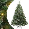 vidaXL Umjetno božićno drvce s stalakom Zelena 120 cm PE i PVC