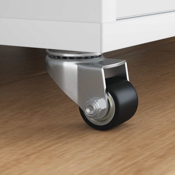 vidaXL Kaster 12 pcs Srebrno 50 mm Najlon