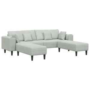 vidaXL Sofa 3 kom. Svijetlo siva Bar&scaron;un