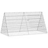 vidaXL Kavez za piliće Srebrna 110 x 55 x 55 cm Pocinčani čelik