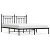 vidaXL Metalni okvir za krevet s uzglavljem crni 180x200 cm