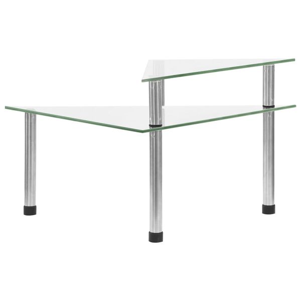 vidaXL Kuhinjske police prozirne 49,5 x 35 x 19 od kaljenog stakla