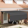 vidaXL Skrovita tenda Antracit 400 &times; 300 cm Poliester i aluminij