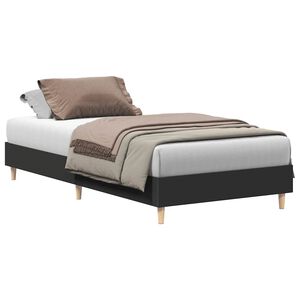 vidaXL Okvir kreveta bez madraca crni 100x200 cm izrađeno drvo