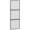 vidaXL Klizna vrata s priborom 76 x 205 cm kaljeno staklo i aluminij