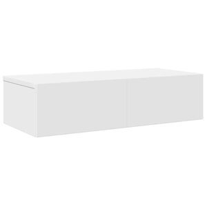 vidaXL Zidna polica s ladicama bijela 60x26,5x15 cm izrađeno drvo