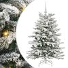 vidaXL Umjetno božićno drvce s nogom Bijelo 120 cm PE i PVC