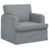 vidaXL Sofa 2 pcs Svijetlo siva 144 x 80 x 85 cm tkanina