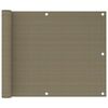 vidaXL Balkonski zastor smeđe-sivi 75 x 300 cm HDPE