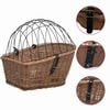 vidaXL Stražnja ko&scaron;ara za bicikl s pokrovom 55x31x36 cm prirodna vrba