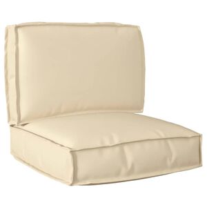 vidaXL Set jastučića za palete Oxford tkanina Bež 60 x 60 x 52 cm
