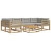 vidaXL Set vanjskih sofa 5 kom. Bijela i svjetlosiva