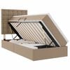 vidaXL Krevet s od storage s pohranom Kapućino 90 x 200 cm Lažna koža