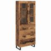 vidaXL Highboard 2 kom. Staro drvo 69,5 x 34 x 180 cm