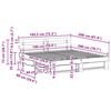 vidaXL Krevetna konstrukcija s uzglavljem Vosak smeđa 180 x 200 cm