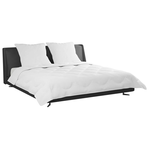 vidaXL Ljetni pokrivač s jastukom 3 pcs Bijelo Mikrofibra