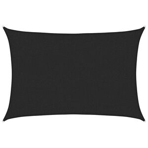 vidaXL Jedro za za&scaron;titu od sunca 160 g/m&sup2; crno 2 x 2,5 m HDPE