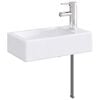vidaXL Umivaonik s slavinom i odvodom Krom 45,5 x 25,5 x 13 cm