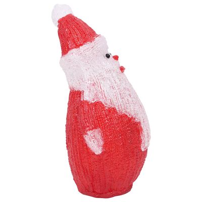 vidaXL LED božićna akrilna figura Djeda Mraza unutarnja i vanjska 28cm