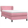 vidaXL Box Spring krevet s madracem ružičasti 80x210 cm samt