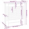 vidaXL Pokrov za radijator sivi MDF 78 cm