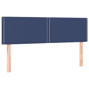 vidaXL Uzglavlja plava 144x5x78/88 cm od tkanine