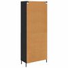 vidaXL Highboard Zidne Crni hrast 69,5 x 34 x 180 cm Konstruirano drvo