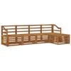 vidaXL Set vanjskih sofa 5 kom. Prirodna