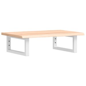 vidaXL Zidna polica za umivaonik od čelika i masivne hrastovine