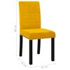 vidaXL Blagovaonske stolice 6 kom žute bar&scaron;unaste