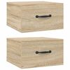 vidaXL Zidni noćni ormarići 2 kom boja hrasta sonome 35 x 35 x 20 cm