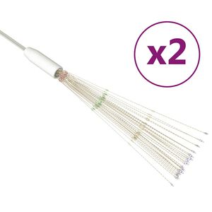 vidaXL Božićna svjetla izgled vatrometa 2 kom raznobojna 20 cm 280 LED