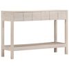 vidaXL Konzolni stol bijeli 110 x 35 x 75 cm od masivnog drva manga