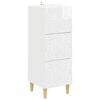 vidaXL Ormar s ladicama Bijela visokog sjaja 33 x 34,5 x 90 cm