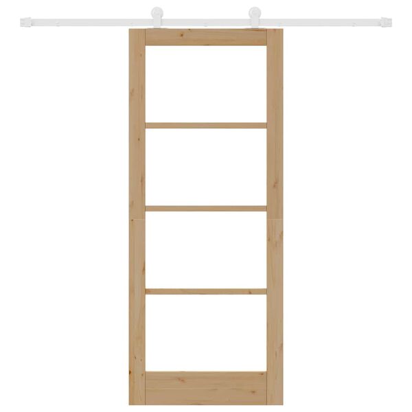 vidaXL Klizna vrata ORKDAL Prirodna 83 x 202 cm