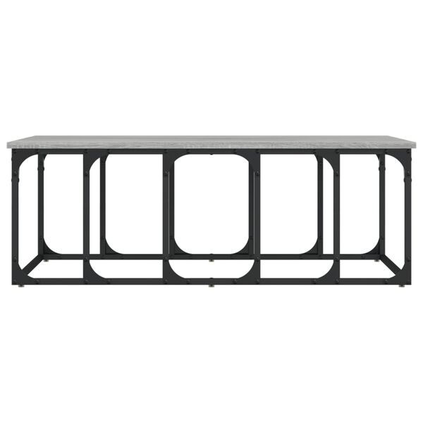 vidaXL Stolić za kavu siva boja hrasta 100x50x35,5cm konstruirano drvo