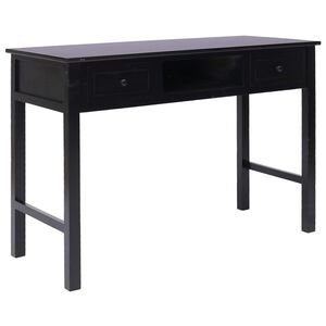 vidaXL Pisaći stol crni 110 x 45 x 76 cm drveni