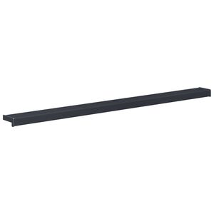 vidaXL Prozorska klupčica Antracit s drvenim uzorkom 140 x 10 x 4,5 cm