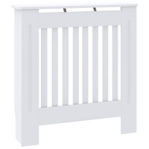 vidaXL Pokrov za radijator konstruirano drvo bijeli 78 cm