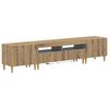 vidaXL 3-dijelni LED TV kabinet ARNHEM 3 kom. Hrast artisan