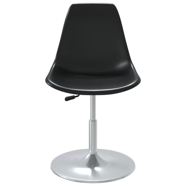 vidaXL Okretne blagovaonske stolice 2 kom crne PP