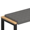 vidaXL Jastučić za klupu Mikrovlakna Tamnosiva Dubina 35 cm