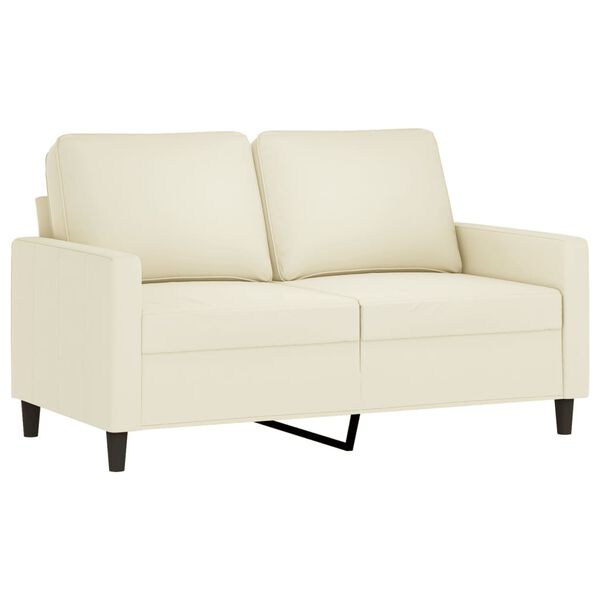vidaXL 3-dijelni set sofa s jastucima krem bar&scaron;unasti