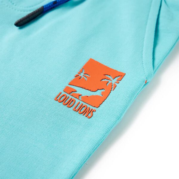 Dječje kratke hlače s vezicom plava boja vode 104