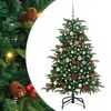 vidaXL Umjetno božićno drvce Zelena 150 cm PVC i Metal i Plastika