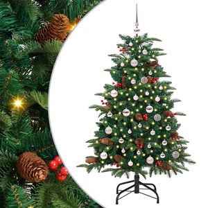 vidaXL Umjetno božićno drvce Zelena 150 cm PVC i Metal i Plastika