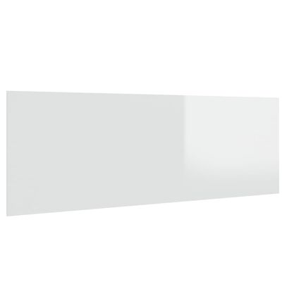 vidaXL Uzglavlje za krevet visoki sjaj bijelo 240 x 1,5 x 80 cm drveno