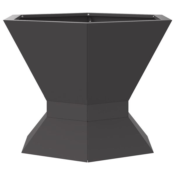 vidaXL Kamin Crna 50 x 50 x 40 cm Čelik