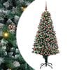 vidaXL Umjetno božićno drvce Zelena 180 cm PVC i čelik i plastika