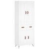 vidaXL Visoka komoda bijela 69,5x34x180 cm konstruirano drvo